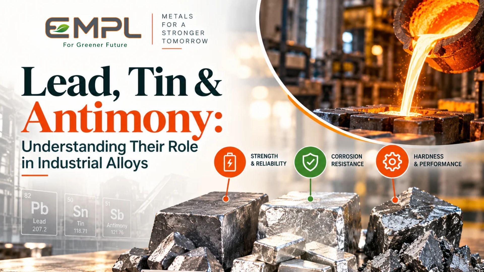 Featured image for Lead, Tin & Antimony: Understanding Their Role in Industrial Alloys blog post